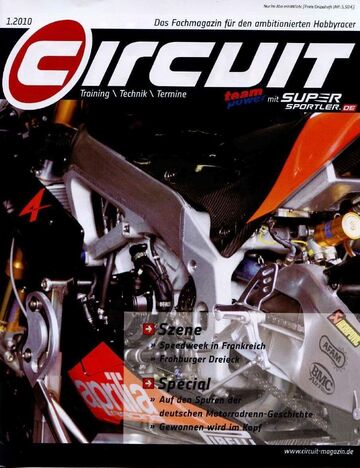 Cover des Magazins CIRCUIT im Januar 2010