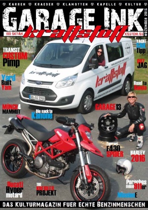 Cover des Magazins Kraftstoff im November 2015